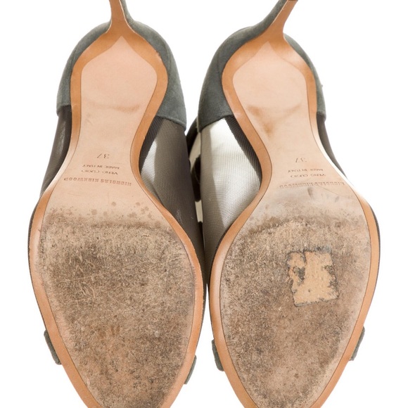 Nicholas Kirkwood suede mesh sandal - Picture 3 of 5